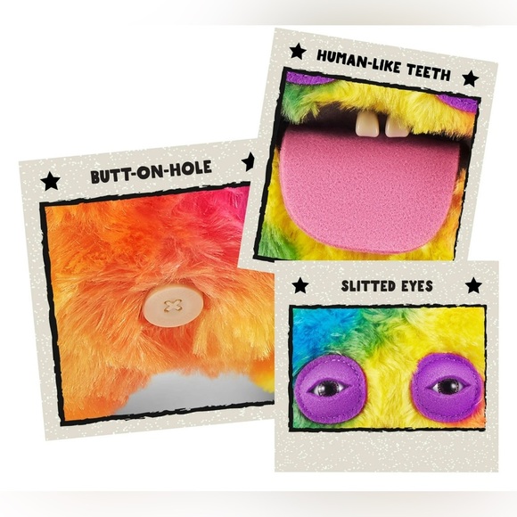 Fuggler Butt Ugly Pets 9” Cheeky Chonky Guinea Pig Funny Ugly Monster Plush ZURU - Picture 5 of 6